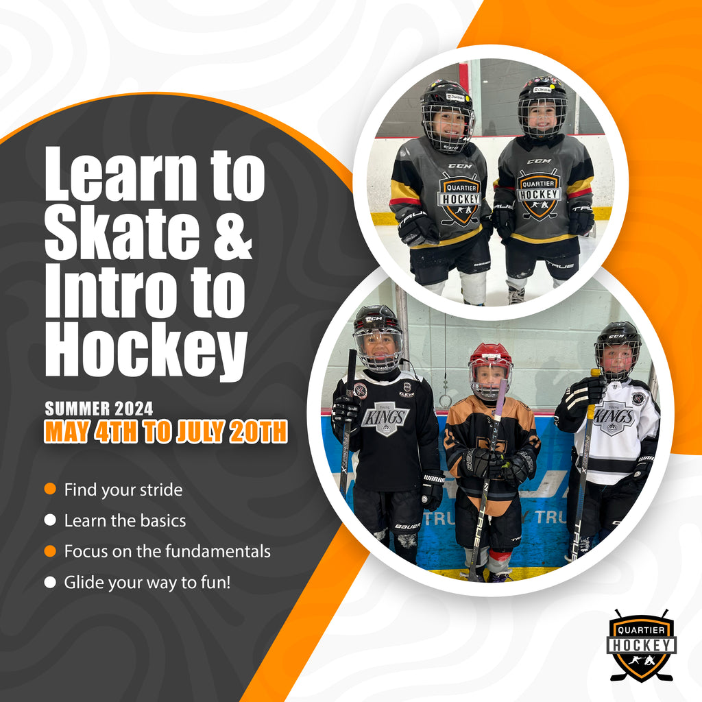 Summer 2024 INTRO TO HOCKEY 30/30<br>Level 1 & 2 - 12 Session<br>(Weekly on Saturday's)