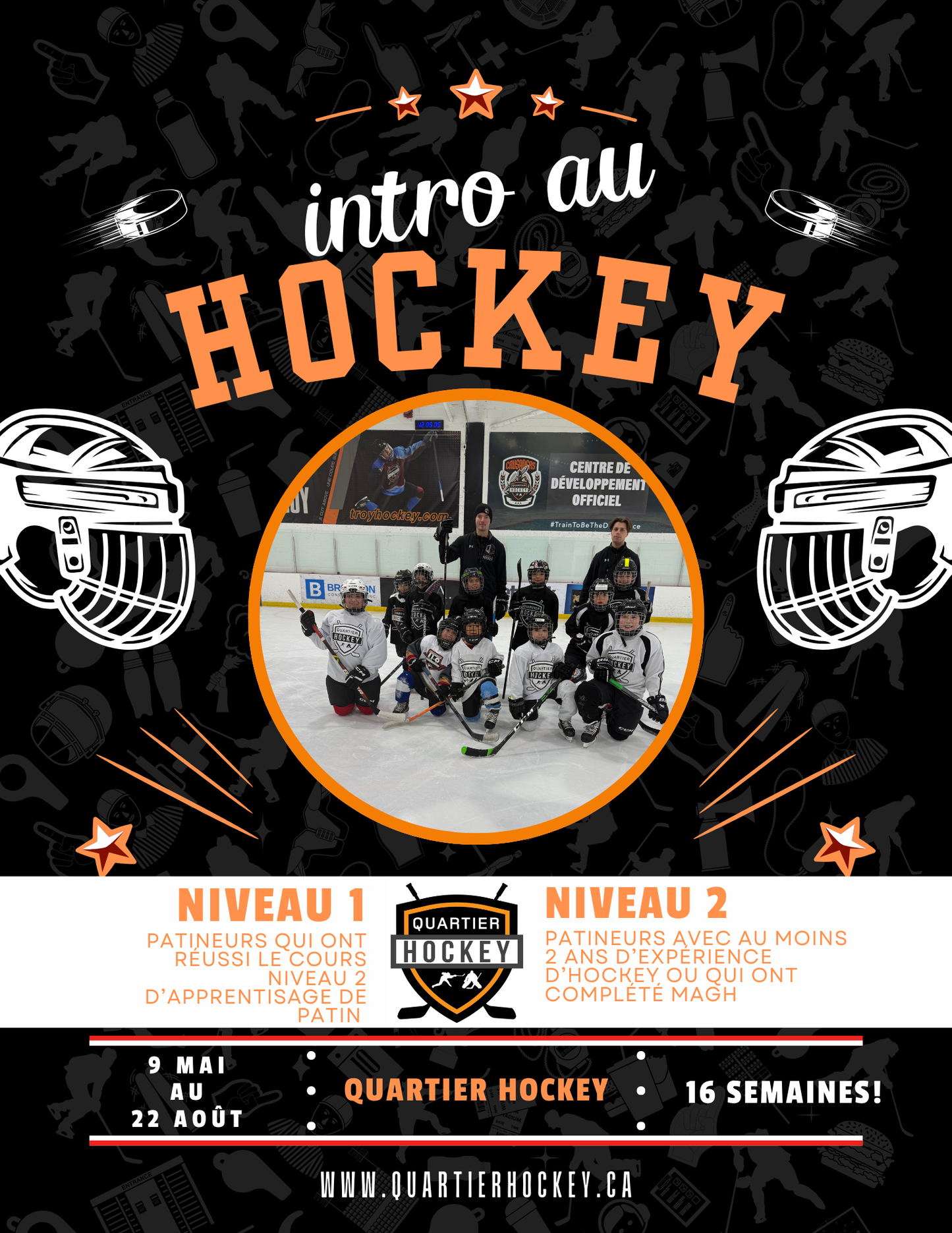 Summer 2026 INTRO TO HOCKEY (Level 1 & 2) - 16 weeks