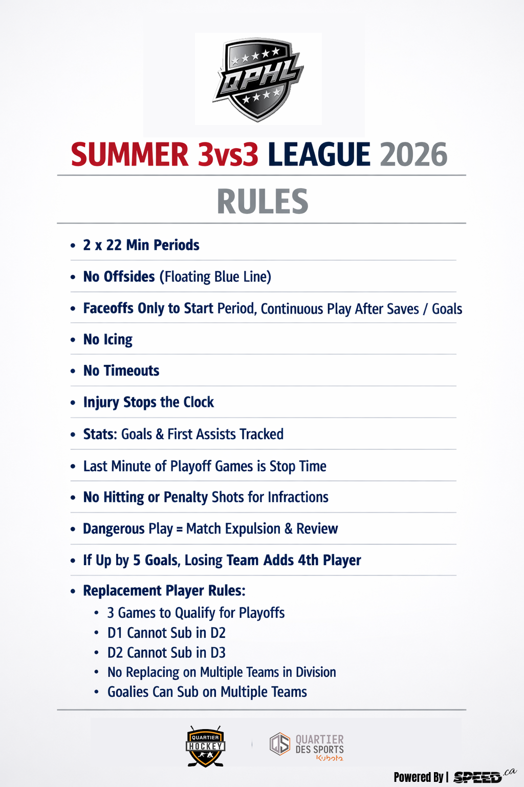 QPHL Summer 3vs3 league 2026 (Team)
