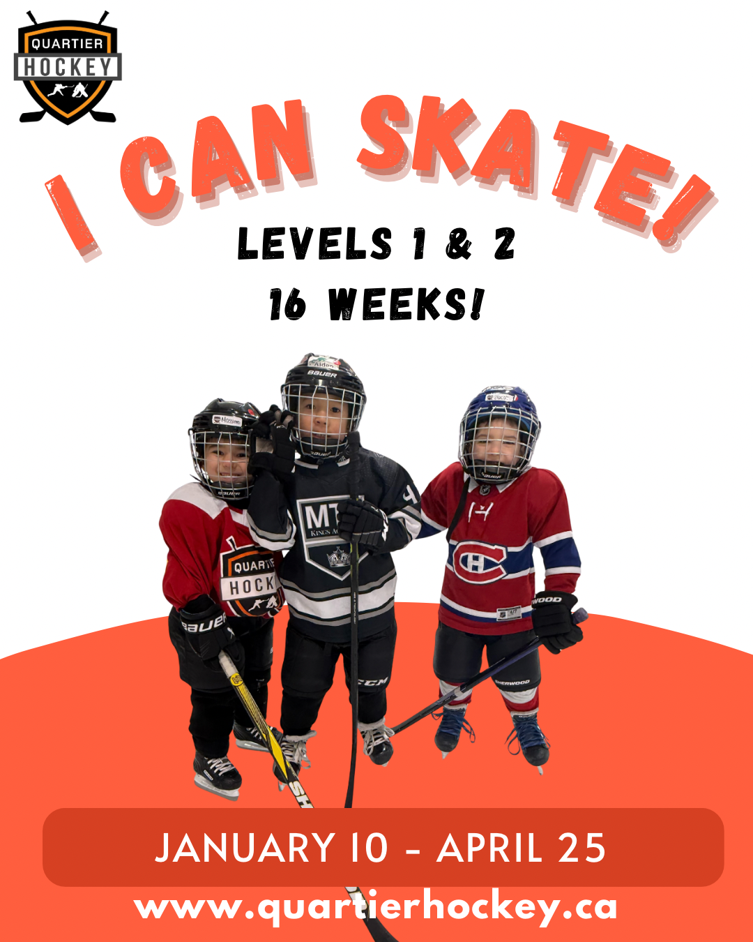 Hiver 2024-2025 I Can Skate Advance<br> Niveau 3 – 5 à 8 ans<br> (12 séances)