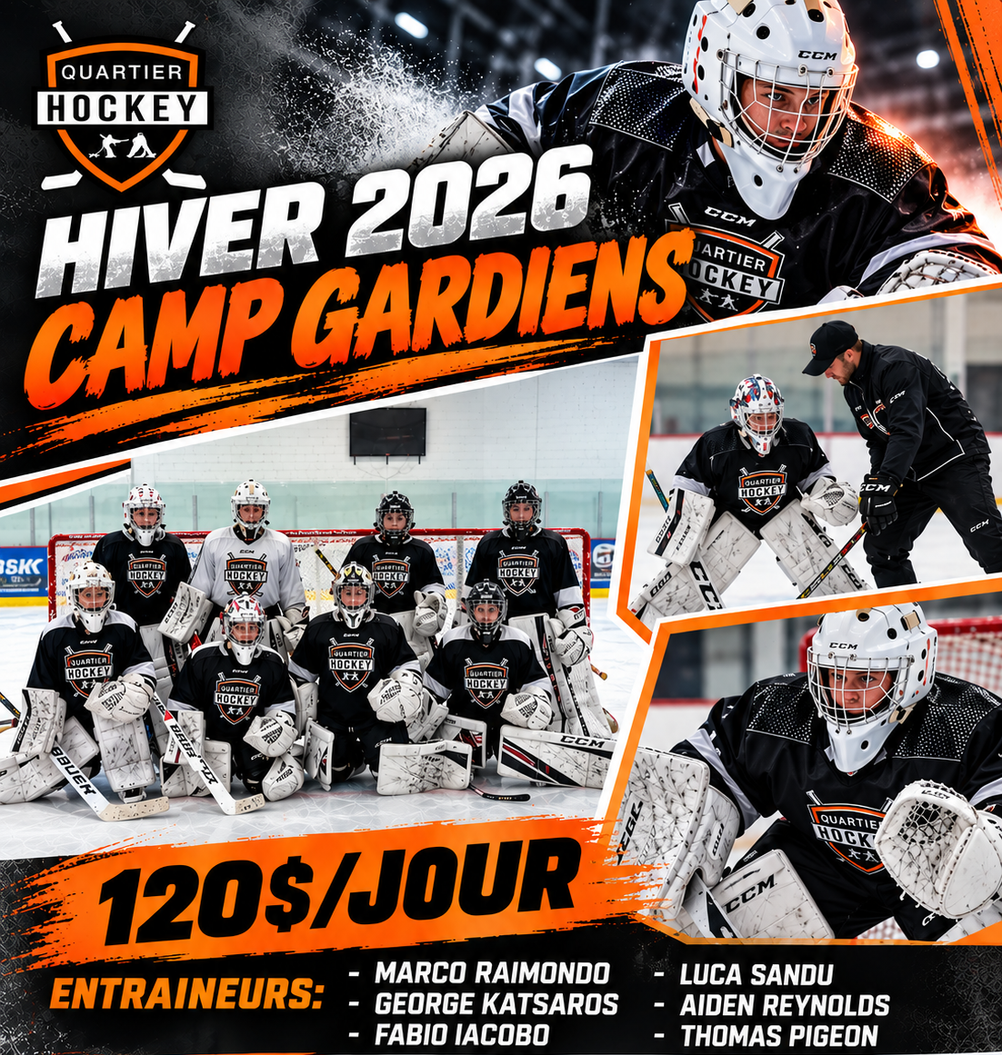 CAMP D'HIVER DES GARDIENS DE BUT / GOALIE WINTER CAMP 2026